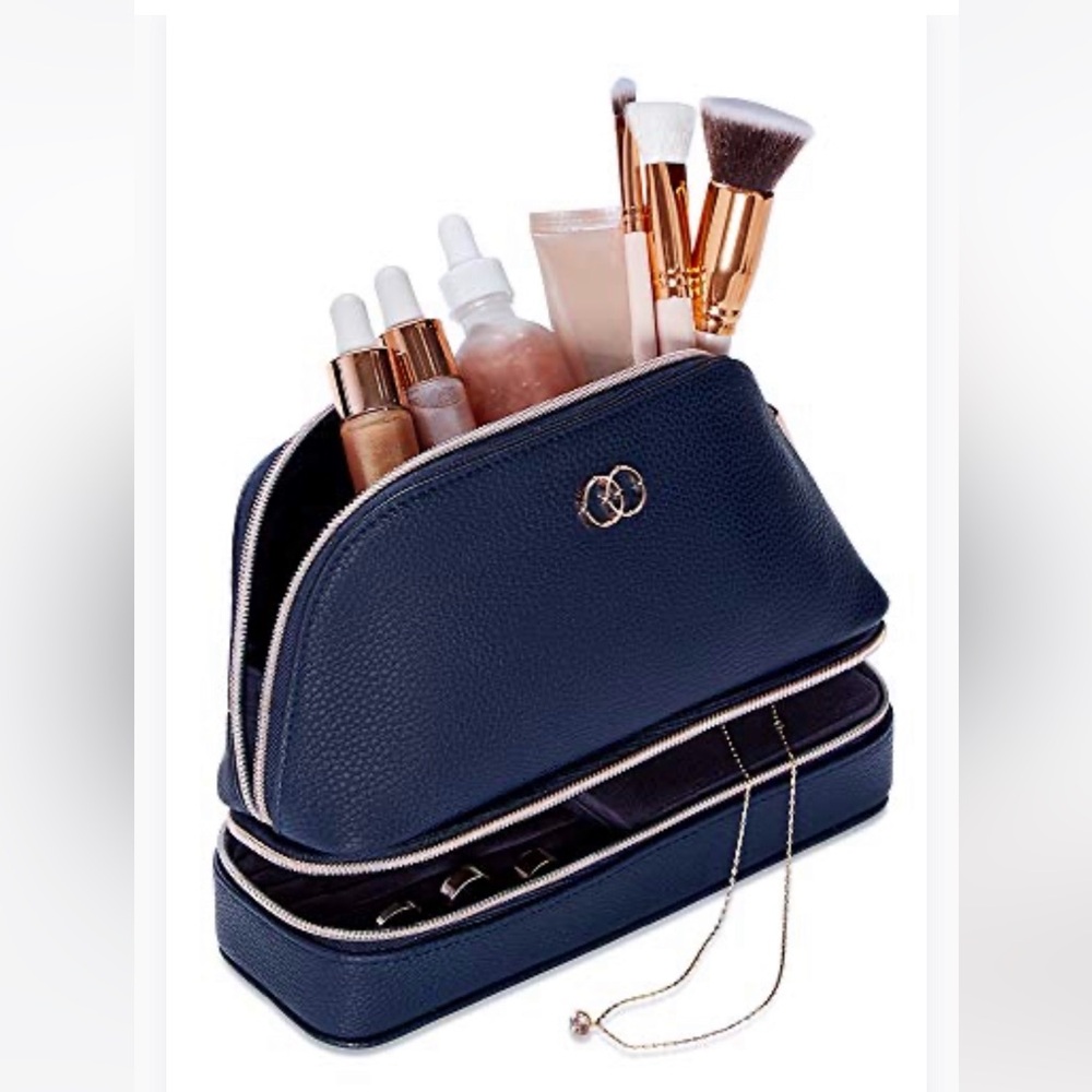 Caboodles Life & Style Jewelry and Cosmetic Organizer Navy